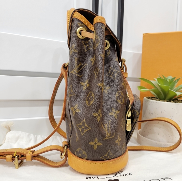 Beautiful ❤Authentic LV Montsouris Mini Backpack Bag Monogram - Picture 13 of 16